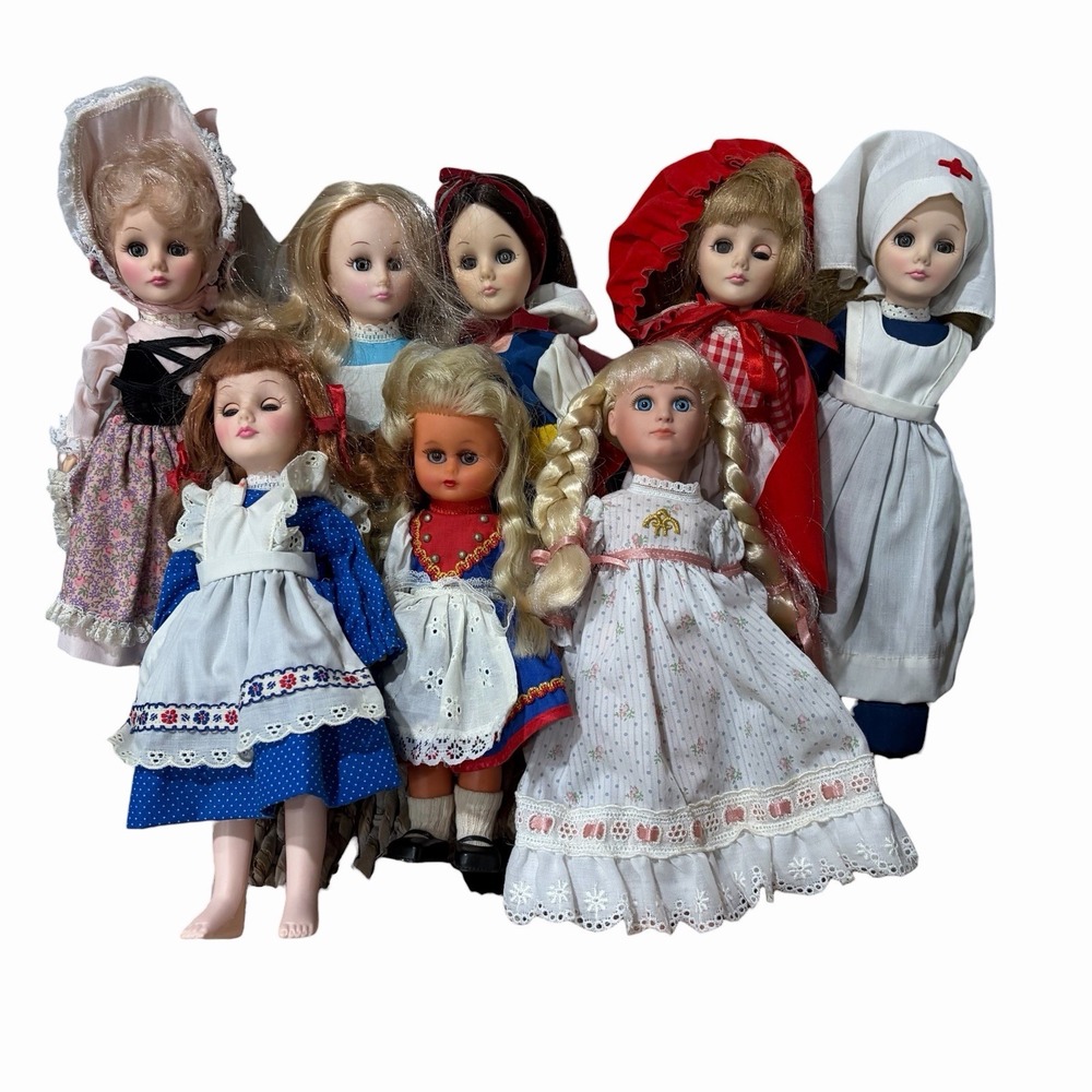 Vtg Lot of 8 VINTAGE EFFANBEE & More DOLLS Storybook Snow White‎ Princess Alice